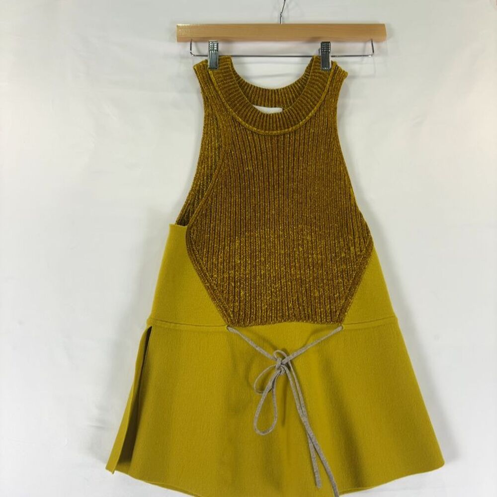 3.1 Phillip Lim Golden Mustard Ribbed Knit Top